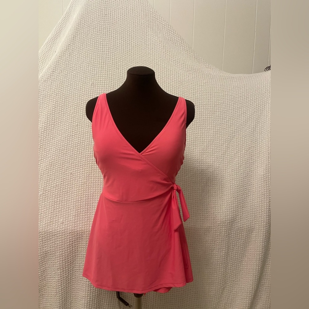 Old Navy V-Neck Wrap-Front Swimsuit Dress for Women